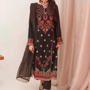 Embroidered Shirt Shalwar Dupatta - 0357